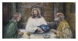 Christ at Emmaus Prints by Charles Peitz Jr.