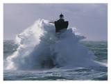 Phare du Four lors d'une tempete Prints by Jean Guichard