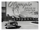 Olympic Drive-in Theater Lámina por Kurt Hutton Olympic Drive-in Theater Lámina por Kurt Hutton