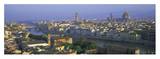 Panoramic view of Florence across Arno River Posters by Lee Frost