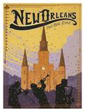 New Orleans, The Big Easy Póster por Anderson Design Group