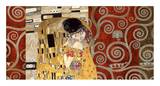 The Kiss (pewter montage) Prints by Gustav Klimt