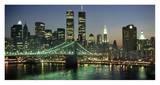 Horizon de Manhattan et pont de Brooklyn Art par Kevin Fleming