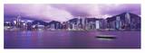 Hong Kong Central District's Skyline at Twilight Posters by Reed Kaestner