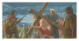 Jesus Carries His Cross Print by Bill Gregg