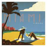 Miami, Florida Square Prints by  Anderson Design Group