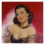 Pinups: Woman Against Red Julisteet tekijänä Art Frahm