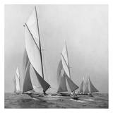 Sailboats Sailing Downwind, 1920 Poster by Edwin Levick