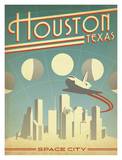 Houston Space City Posters by  Anderson Design Group