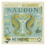 Seahorse Saloon Square Posters van Anderson Design Group Seahorse Saloon Square Posters van Anderson Design Group