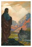 On the Way to Emmaus Art by  Manz
