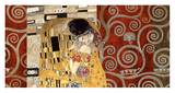 The Kiss (pewter montage) Poster by Gustav Klimt