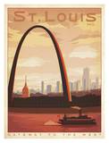 St Louis Gateway to the West Print by  Anderson Design Group