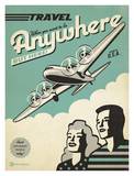 Travel Plane Plakat af Anderson Design Group