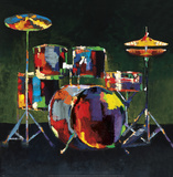 Drum Set Posters by Elli & John Milan