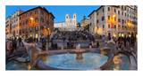 Piazza di Spagna at night, Rome Láminas por Sylvain Sonnet