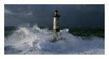 Phare d'Ar-Men lors d'une tempete Prints by Jean Guichard