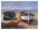 Barche sulla spiaggia Poster by Adriano Galasso