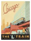 Chicago, the "L" Train Posters by  Anderson Design Group
