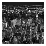 Night aerial view of midtown Manhattan Prints by Cameron Davidson