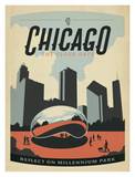 Chicago The Cloud Gate Posters by  Anderson Design Group