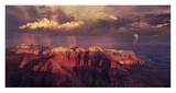 Sunset Thunderstorm at Grand Canyon Posters by Bill Ross