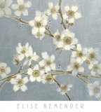 Silver Blossoms I Print by Elise Remender