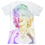 Juniors: Marilyn Monroe - Split Face T-shirts