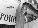Harold Washington, Waves to Supporters Photographic Print by Michael Cheers