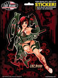 Bombshell 'Doomsday Damsel' Sticker Stickers