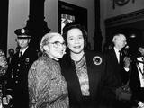 Rosa Parks and Coretta Scott King, at the Rosa Parks Sculpture Unveiling,1991. Photographic Print by Maurice Sorrell