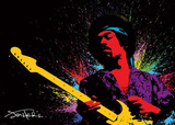 Jimi Hendrix - Paint Affiches