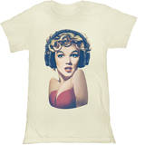 Juniors: Marilyn Monroe - Headphones Shirt