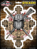 Deus Vult Sticker Stickers