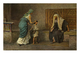 Hannah Taking Samuel To Eli Giclee Print