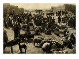 Bethlehem - Market in Front of the Church of the Nativity Reproduction procédé giclée