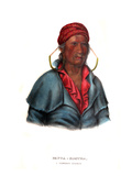 Paytakootha ('Flying Clouds'), a Shawnee Warrior Giclee Print by Charles Bird King