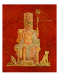 Dionysus Seated on a Throne Giclee Print