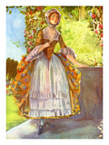Woman's Costume in Reign of George II (1727-1760) Giclee Print by Dion Clayton Calthrop