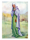 Woman's Costume in Reign of Henry III Giclee Print by Dion Clayton Calthrop