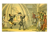 Dr Syntax in the Glass-House Giclee Print by Thomas Rowlandson