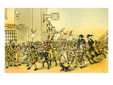 Dr Syntax with the Skimmington Riders Giclee Print by Thomas Rowlandson