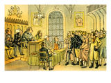 Dr Syntax in a Court of Justice Giclee Print by Thomas Rowlandson