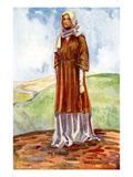 Woman's Costume in Reign of William I Giclee Print by Dion Clayton Calthrop