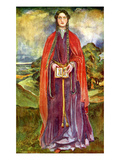 Woman's Costume in Reign of Henry I Giclee Print by Dion Clayton Calthrop