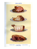 Mrs Beeton's Cookery Book - Cold Joints Dishes Reproduction procédé giclée