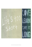 Life's Too Short Art par Andrea James