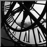 Orsay Clock Mounted Print by Tom Artin