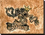 La Muerte Stretched Canvas Print by David Lozeau