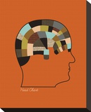 Head Chart Stretched Canvas Print by Jenn Ski